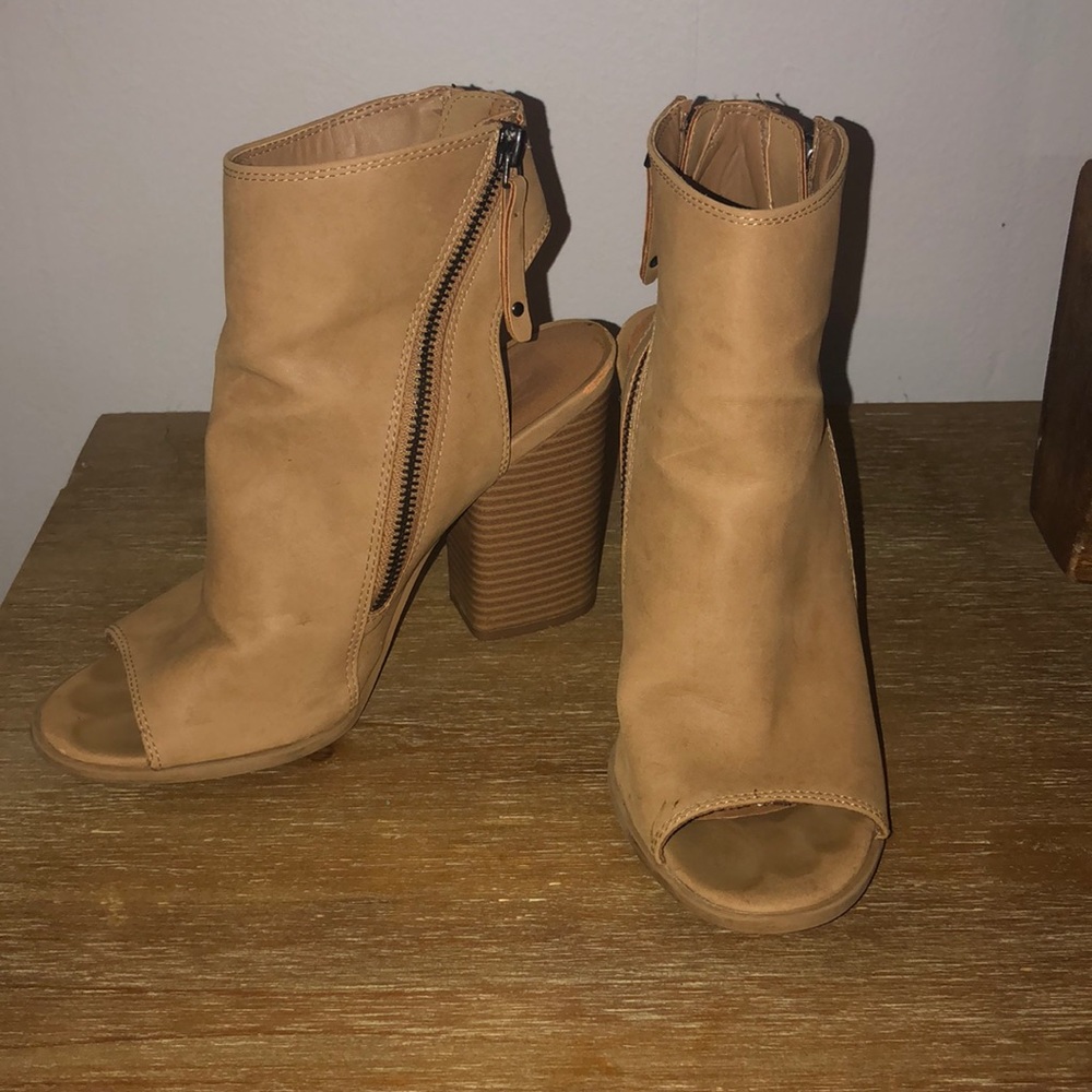 Opened toed booties